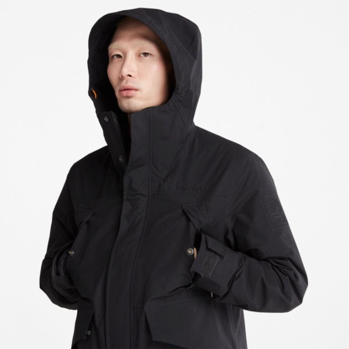 Mænd 3-i-1 Udendørs Bjergbyjakke Med Dry Vent Teknologi Sort Timberland