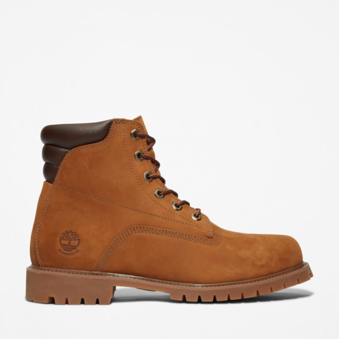 Mænd Alburn 6-tommer Vandtætte Støvler Medium Brun Nubuck Timberland