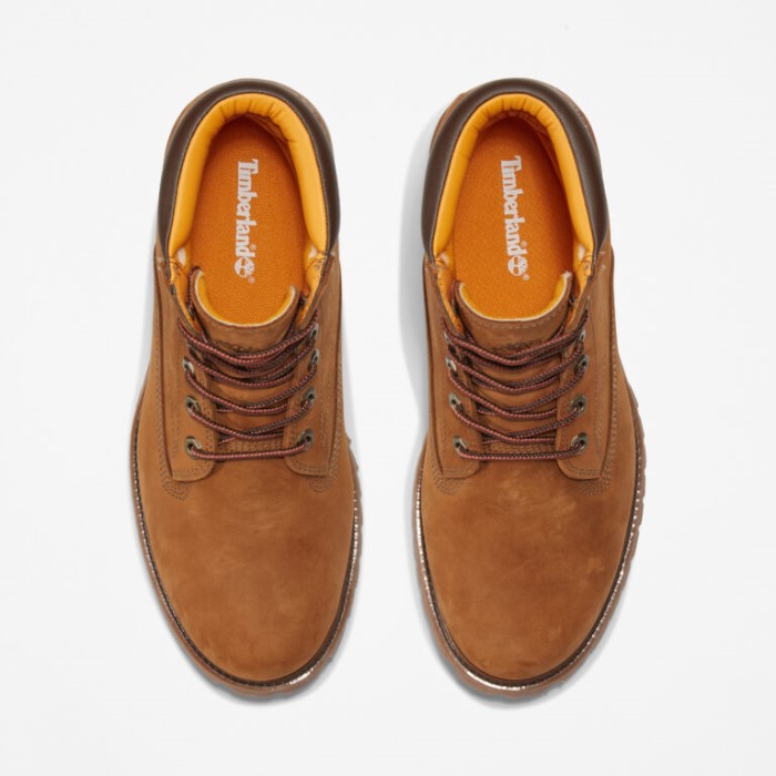 Mænd Alburn 6-tommer Vandtætte Støvler Medium Brun Nubuck Timberland