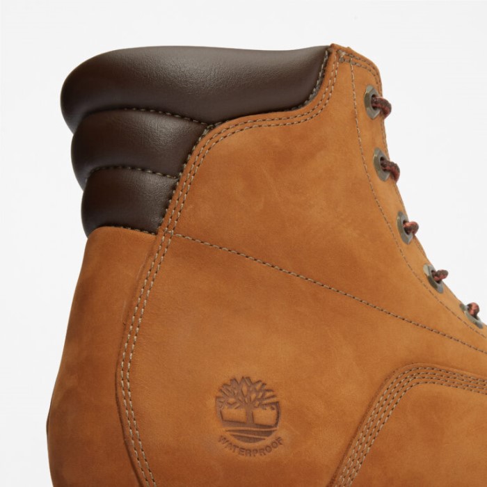 Mænd Alburn 6-tommer Vandtætte Støvler Medium Brun Nubuck Timberland