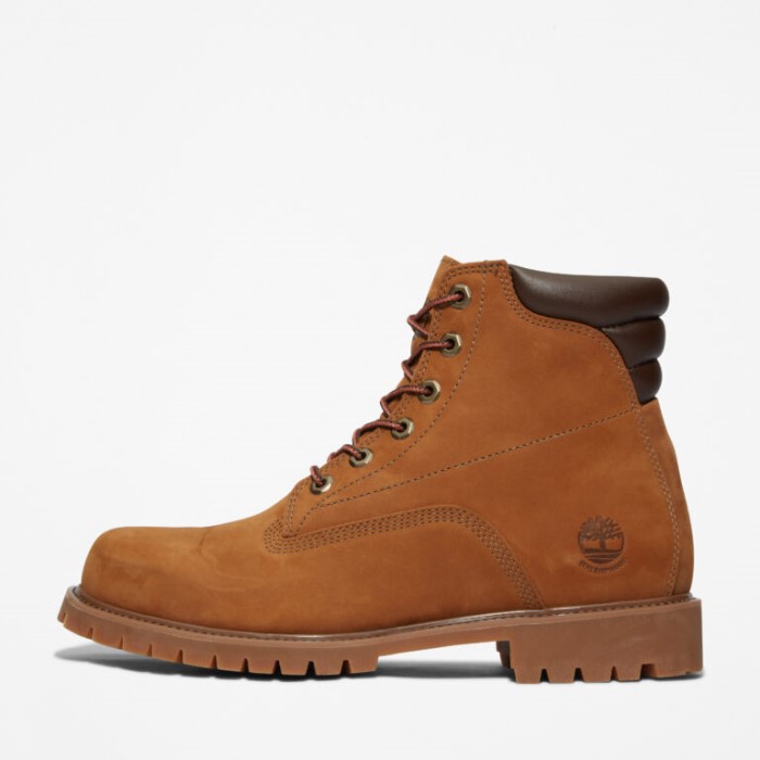 Mænd Alburn 6-tommer Vandtætte Støvler Medium Brun Nubuck Timberland