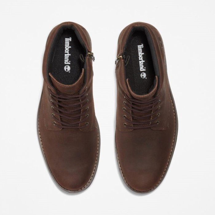 Men Alden Brook Vandtætte Støvler Med Lynlås I Siden Md Brun Fuldnarvet Timberland