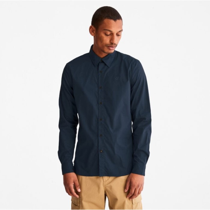 Mænd Anti-lugt Langærmet Skjorte Mørk Safir Timberland