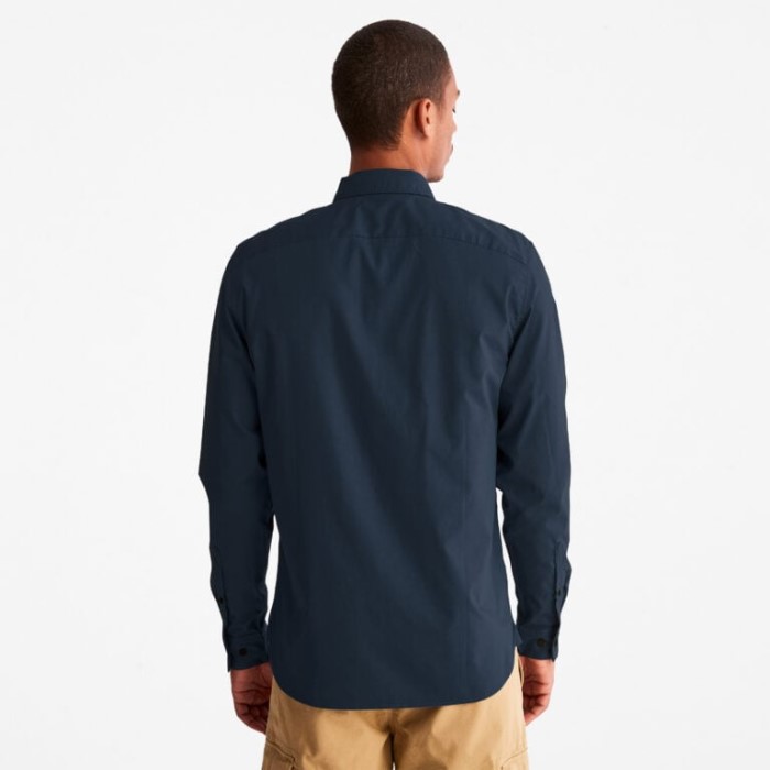 Mænd Anti-lugt Langærmet Skjorte Mørk Safir Timberland