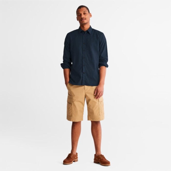 Mænd Anti-lugt Langærmet Skjorte Mørk Safir Timberland