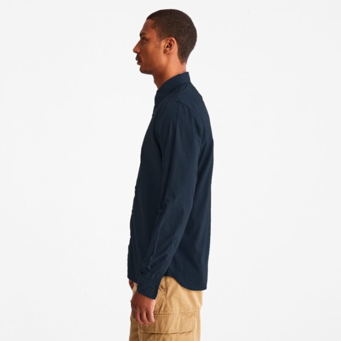 Mænd Anti-lugt Langærmet Skjorte Mørk Safir Timberland