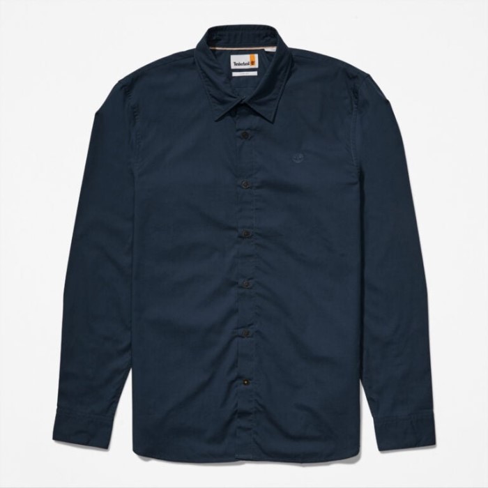 Mænd Anti-lugt Langærmet Skjorte Mørk Safir Timberland