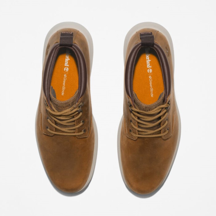 Mænd Atwells Ave Vandtætte Chukka Støvler Wheat Full Grain Timberland