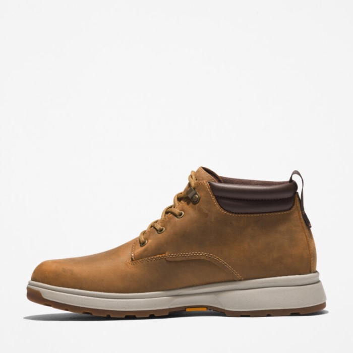 Mænd Atwells Ave Vandtætte Chukka Støvler Wheat Full Grain Timberland