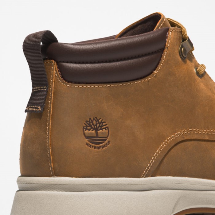 Mænd Atwells Ave Vandtætte Chukka Støvler Wheat Full Grain Timberland