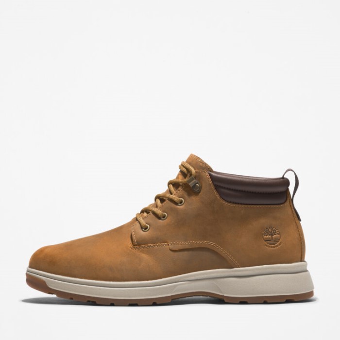 Mænd Atwells Ave Vandtætte Chukka Støvler Wheat Full Grain Timberland