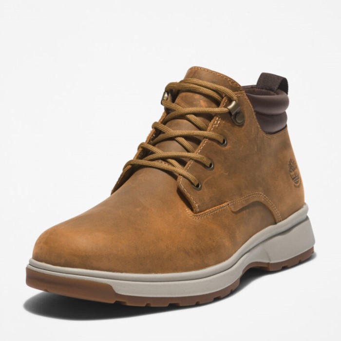 Mænd Atwells Ave Vandtætte Chukka Støvler Wheat Full Grain Timberland