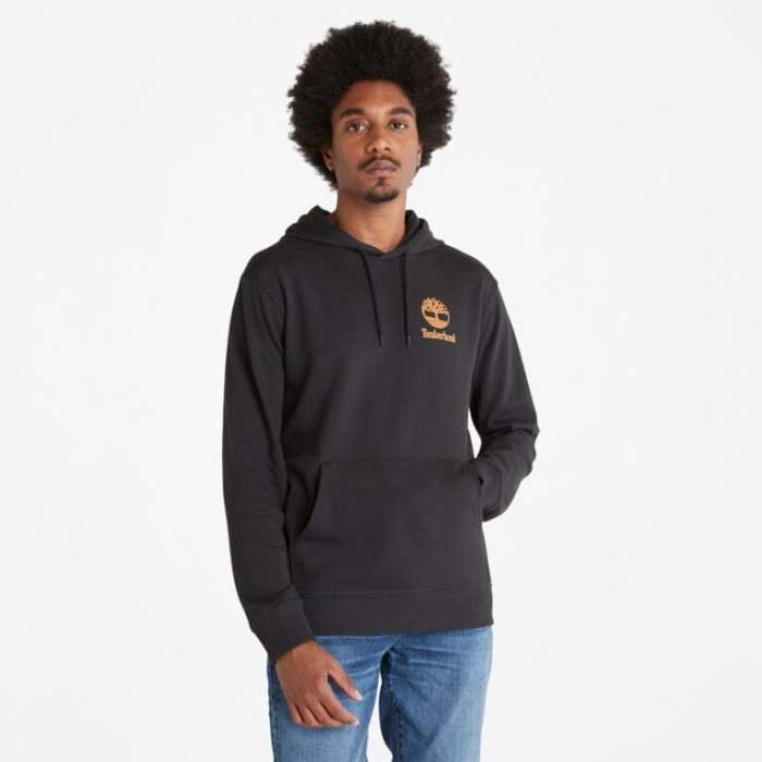 Mænd Back-graphic Hættetrøje Black-wheat Timberland