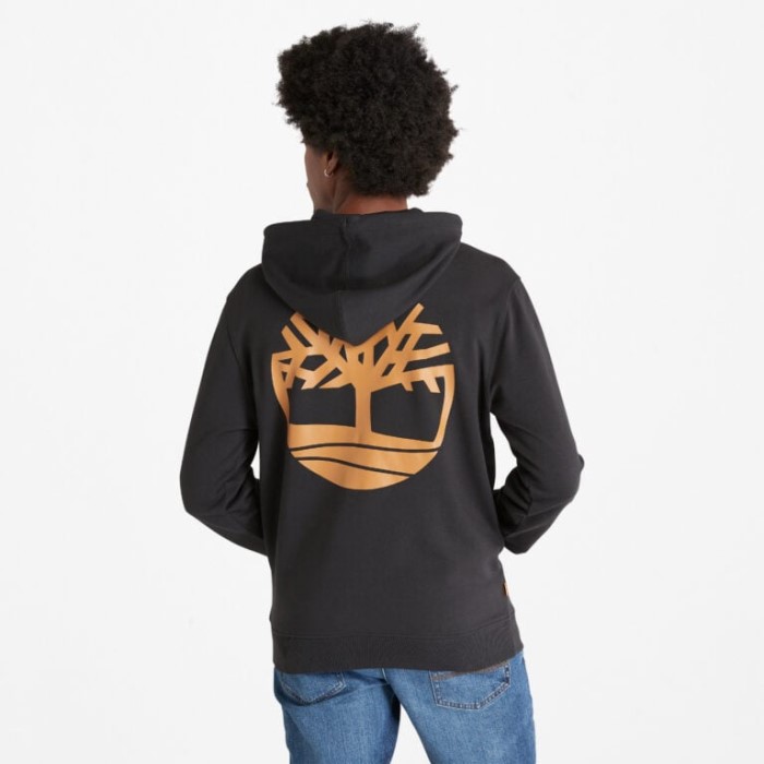 Mænd Back-graphic Hættetrøje Black-wheat Timberland
