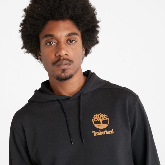 Mænd Back-graphic Hættetrøje Black-wheat Timberland