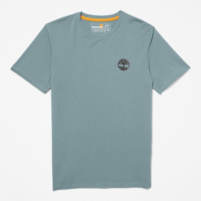 Mænd Back-graphic T-shirt Balsam Green Timberland