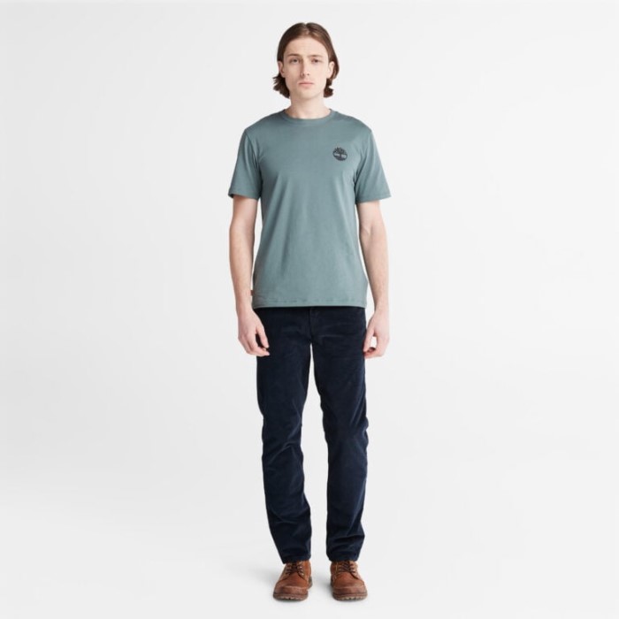 Mænd Back-graphic T-shirt Balsam Green Timberland