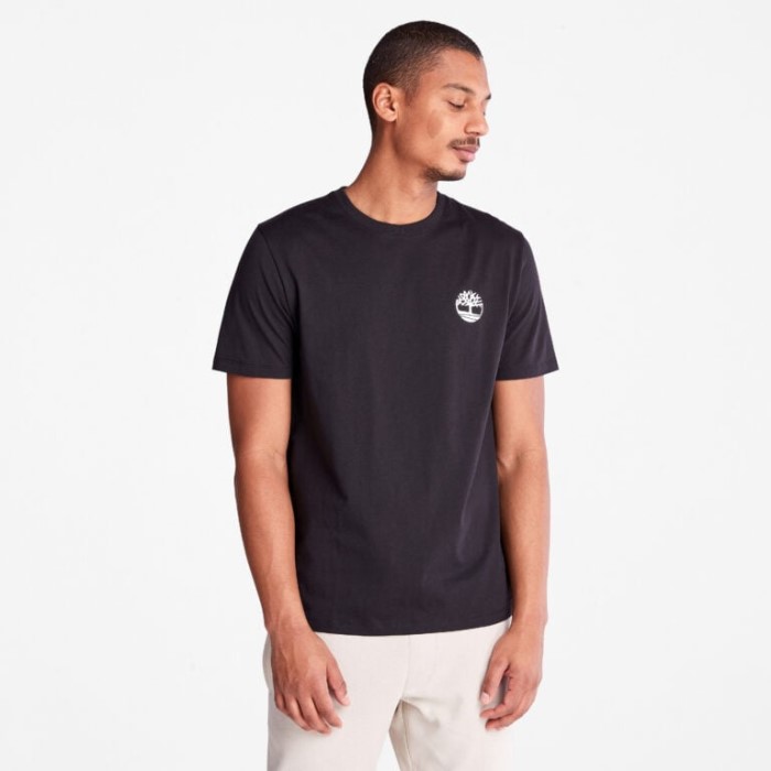 Mænd Back-graphic T-shirt Sort Timberland