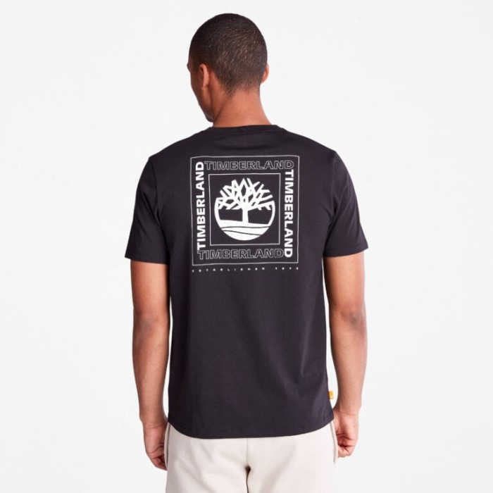 Mænd Back-graphic T-shirt Sort Timberland