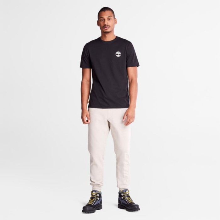 Mænd Back-graphic T-shirt Sort Timberland