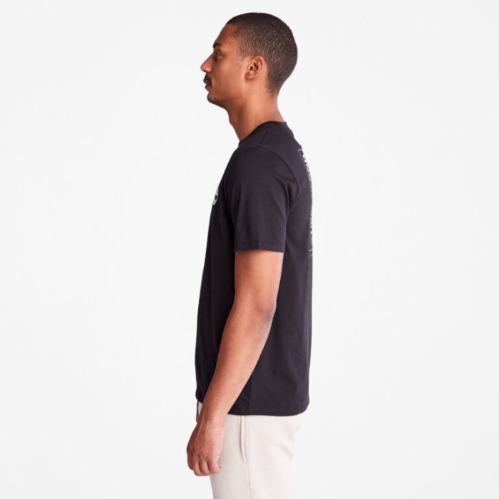 Mænd Back-graphic T-shirt Sort Timberland