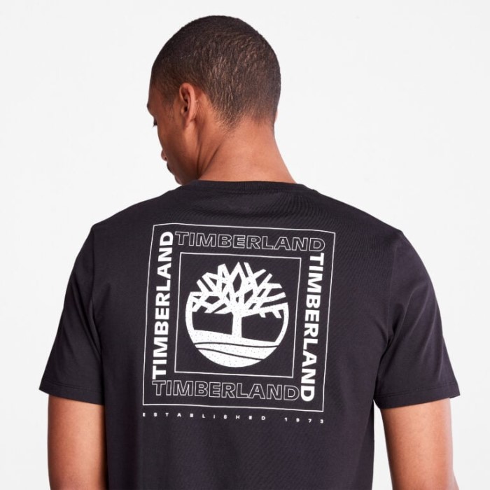 Mænd Back-graphic T-shirt Sort Timberland