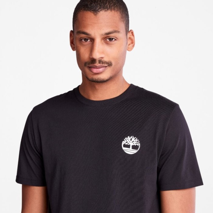 Mænd Back-graphic T-shirt Sort Timberland