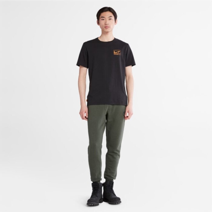 Mænd Back-graphic T-shirt Timberland Sort