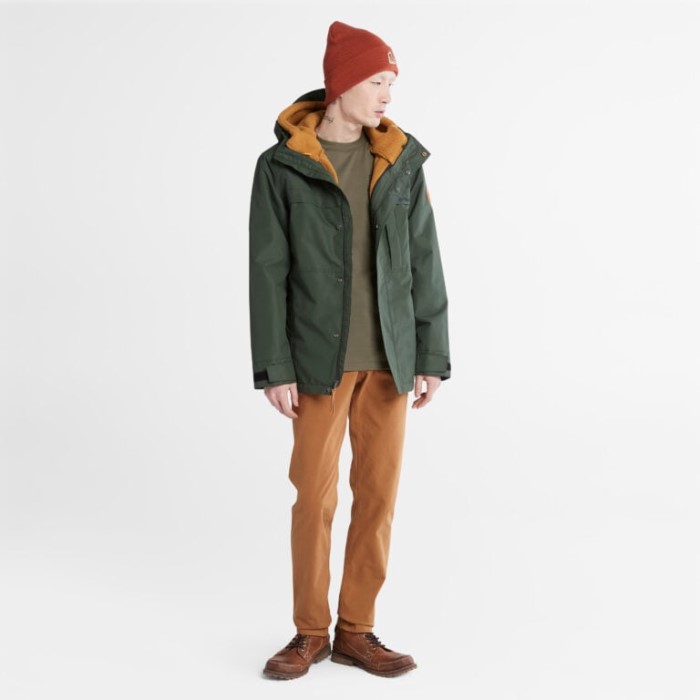 Mænd Benton Vandtæt 3-i-1 Jakke Grøn Timberland