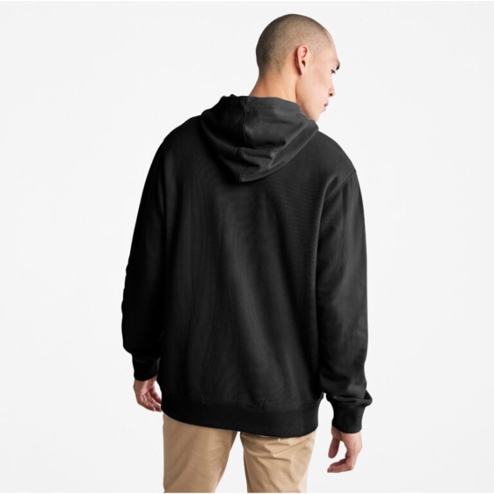 Hættetrøje Med Støvle-logo Til Mænd Sort Timberland