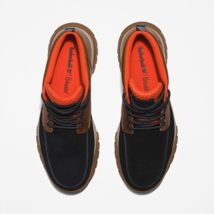 Mænd Boulder Trail Vandtætte Chukka Støvler Sort Ruskind M Wheat Timberland