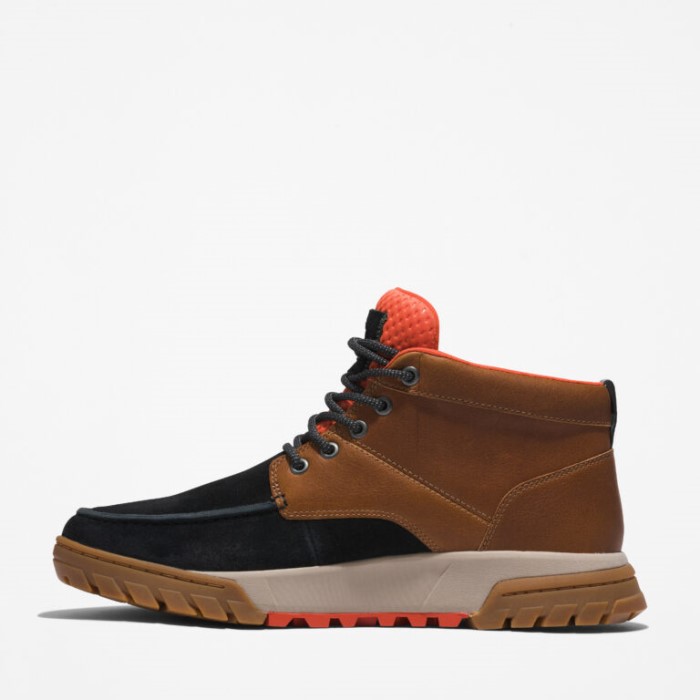 Mænd Boulder Trail Vandtætte Chukka Støvler Sort Ruskind M Wheat Timberland