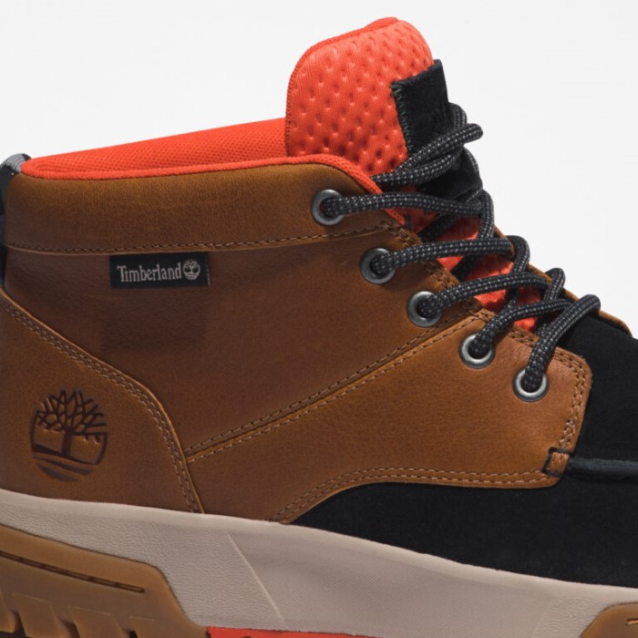 Mænd Boulder Trail Vandtætte Chukka Støvler Sort Ruskind M Wheat Timberland