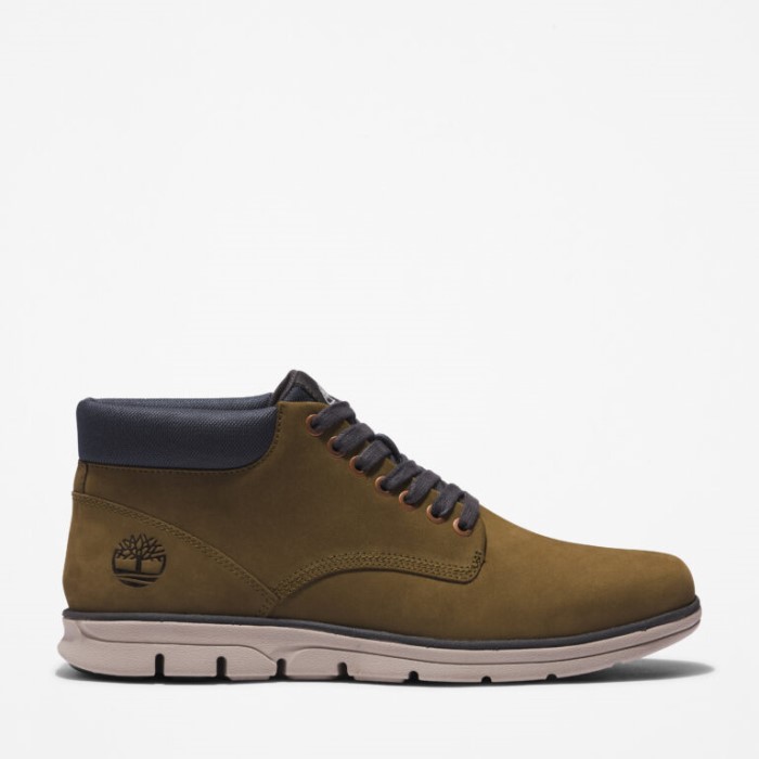 Herre Bradstreet Chukka Støvler I Læder Oliven Nubuck Timberland