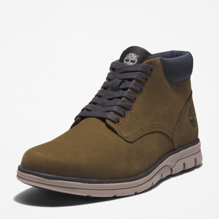 Herre Bradstreet Chukka Støvler I Læder Oliven Nubuck Timberland