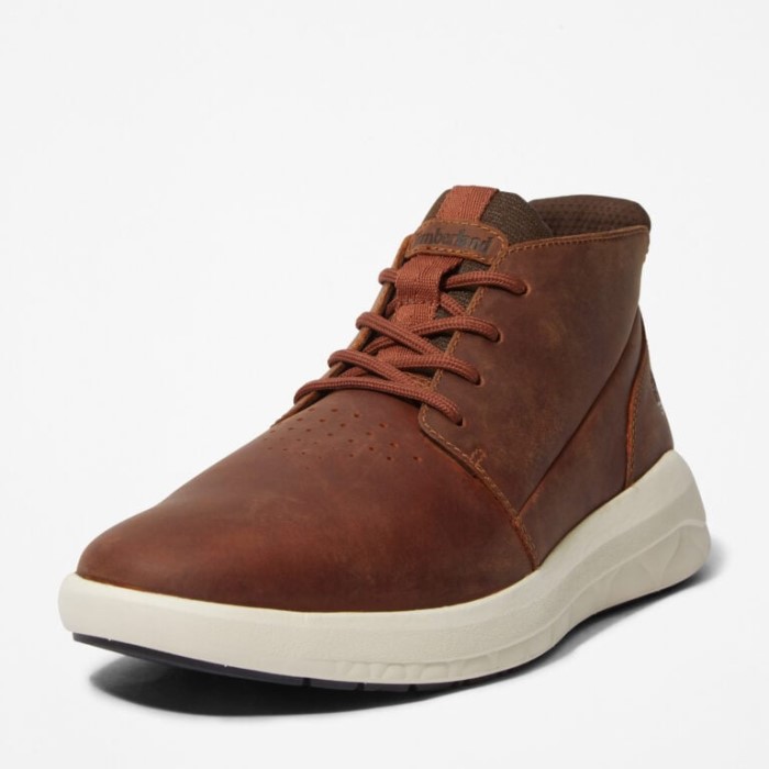 Herre Bradstreet Ultra Læder Chukka Støvler Md Brun Fuldnarvet Timberland