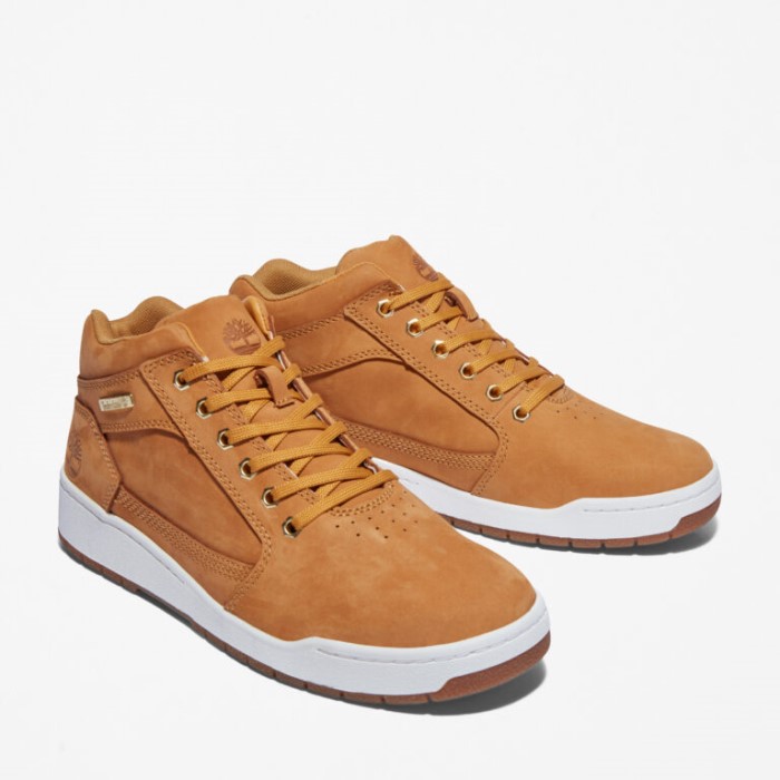 Mænd Bridgton Læder Chukka Støvler Wheat Nubuck Timberland