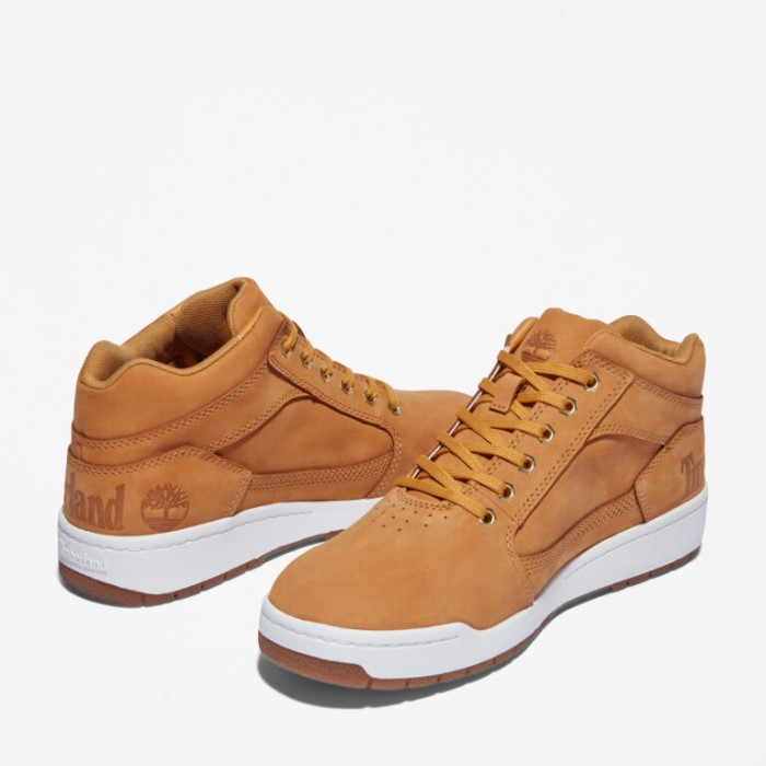 Mænd Bridgton Læder Chukka Støvler Wheat Nubuck Timberland