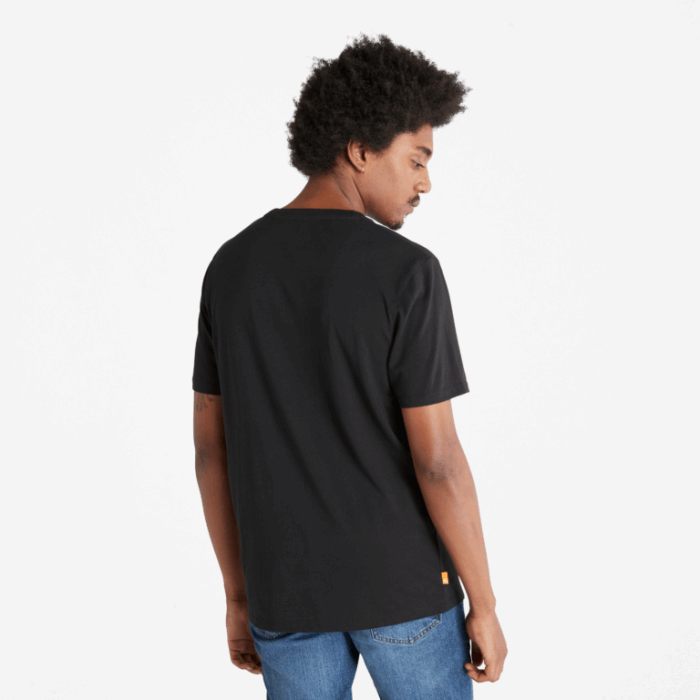 Mænd Camo Træ-logo T-shirt Sort Timberland