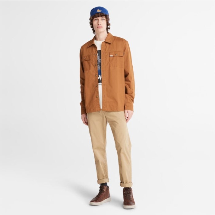 Mænd Cargo Overshirt Gummi Timberland