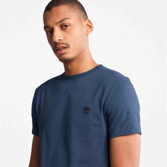 Mænd Dunstan River Slim T-shirt Mørk Safir Timberland