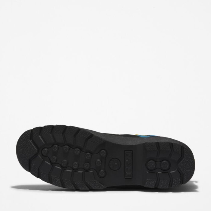 Mænd Euro Hiker Vandtætte Vandrestøvler Sort Nubuck Gul Timberland