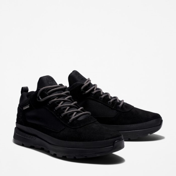 Mænd Field Trekker Vandtætte Vandresko Blackout Ruskind Timberland