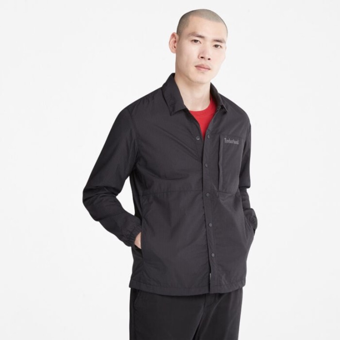 Herre Fleece-foret Skjortejakke Sort Timberland