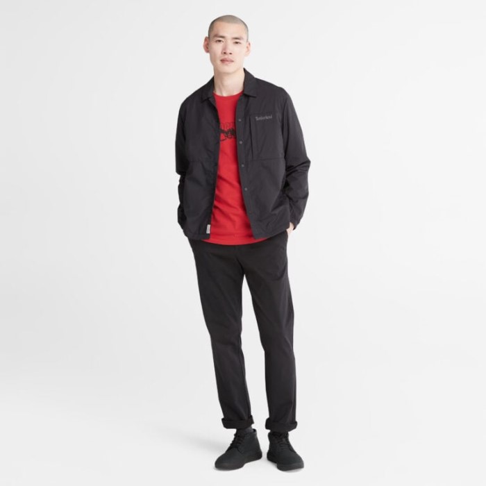 Herre Fleece-foret Skjortejakke Sort Timberland