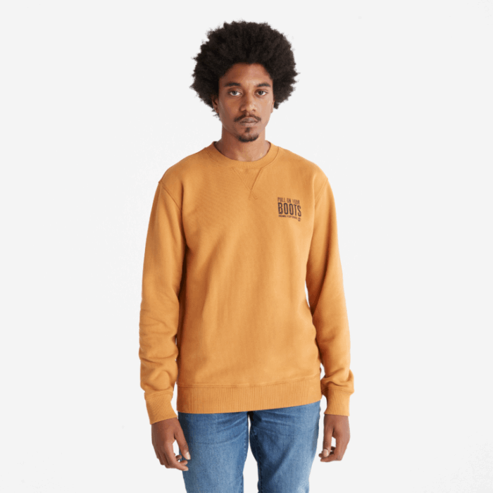 Mænd Front-grafisk Sweatshirt Wheat Timberland