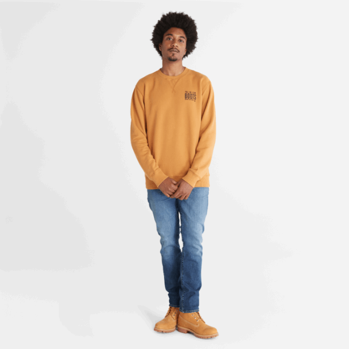 Mænd Front-grafisk Sweatshirt Wheat Timberland