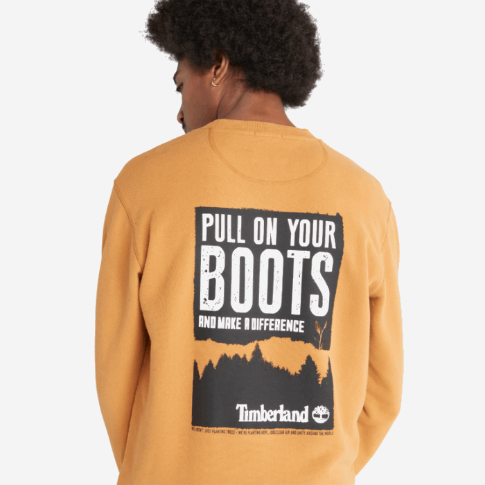 Mænd Front-grafisk Sweatshirt Wheat Timberland