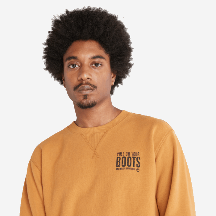 Mænd Front-grafisk Sweatshirt Wheat Timberland