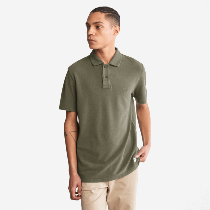 Herre Beklædningsfarvet Pique Poloshirt Grape Leaf Timberland